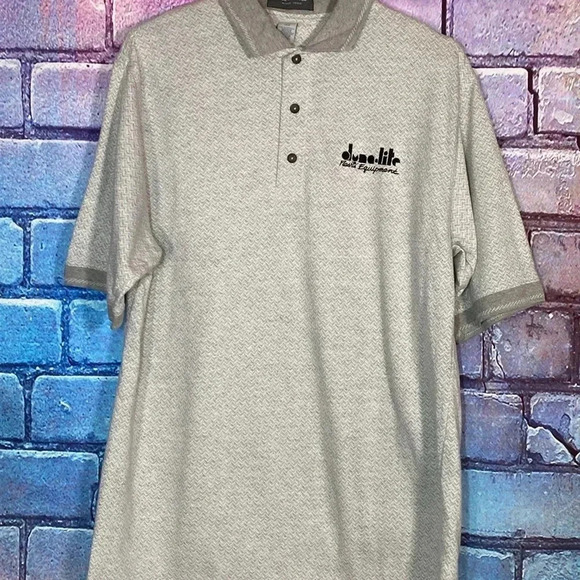 Page & Tuttle Men's Large Grey Polo Shirt Quarter Button Up - Picture 4 of 6